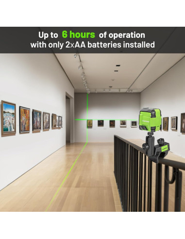 Nivel Láser Autonivelante Huepar GK011DGM Verde 30m