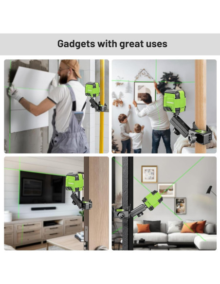 Nivel Láser Autonivelante Huepar GK011DGM Verde 30m