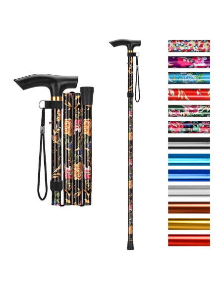 Bastón Plegable Supregear Ajustable 83.8-94 cm Antideslizante