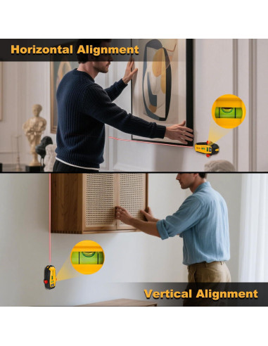 Buscador de Montantes Magnético PREXISO con Nivel Láser 9m