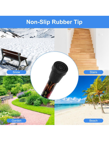 Bastón Plegable Supregear Ajustable 83.8-94 cm Antideslizante