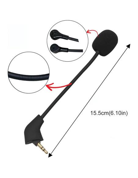 Micrófono de Reemplazo HyperX Cloud - Cancelación de Ruido