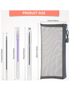 Conjunto de 36 bolígrafos borrables por calor Outus - 10 bolígrafos + 25 recambios 2