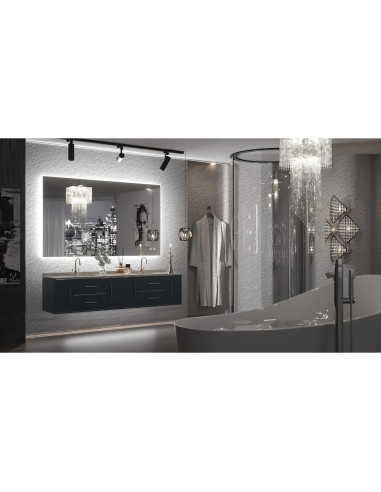 Espejo de Baño Iluminado LED TETOTE 61x101.6 cm Regulable