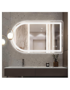 Espejo LED Arqueado Niccy 101.6x61 cm para Baño