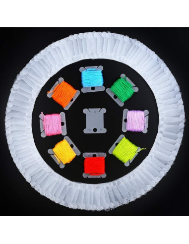 100 Tarjetas de Hilo y Caja de Almacenamiento Onwon 36 Rejillas