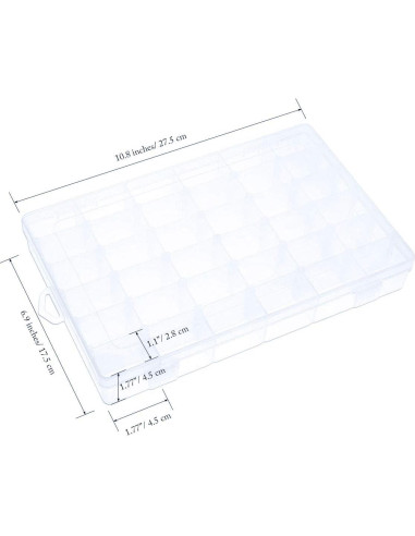 100 Tarjetas de Hilo y Caja de Almacenamiento Onwon 36 Rejillas