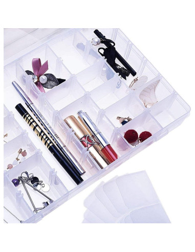 100 Tarjetas de Hilo y Caja de Almacenamiento Onwon 36 Rejillas