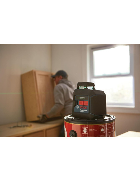Láser de Línea Cruzada Bosch GLL50-40G Autonivelante 360 Verde