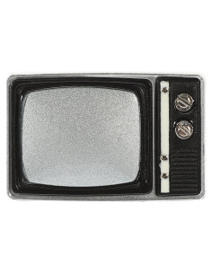 Mini Televisión Vintage LOGOFUN para Casa de Muñecas - Marrón Claro