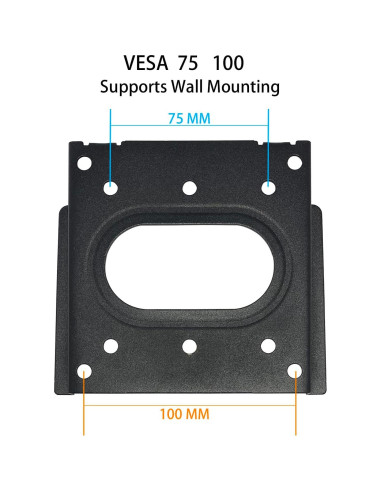 Soporte de Pared VESA NOBER para Mini PC y Monitor Negro