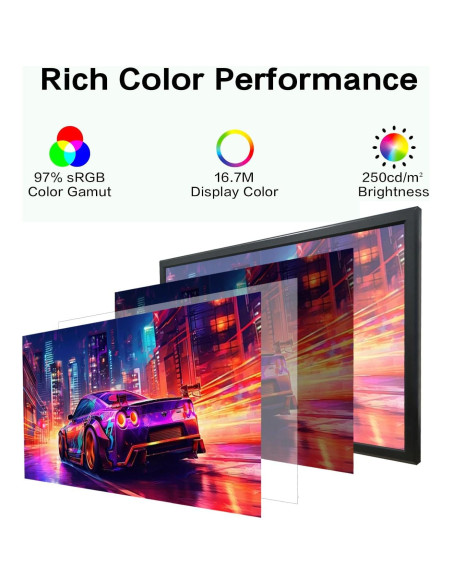 Monitor de 19" LED HD 1440x900 con altavoces y VESA