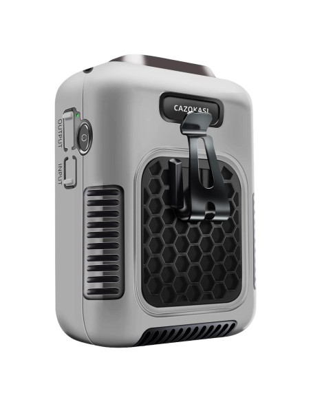 Ventilador Portátil CAZOKASI G60 Clip de Cintura 6000mAh Gris