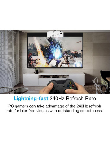 Proyector 4K UHD Optoma UHD38X 4000 lúmenes - Blanco