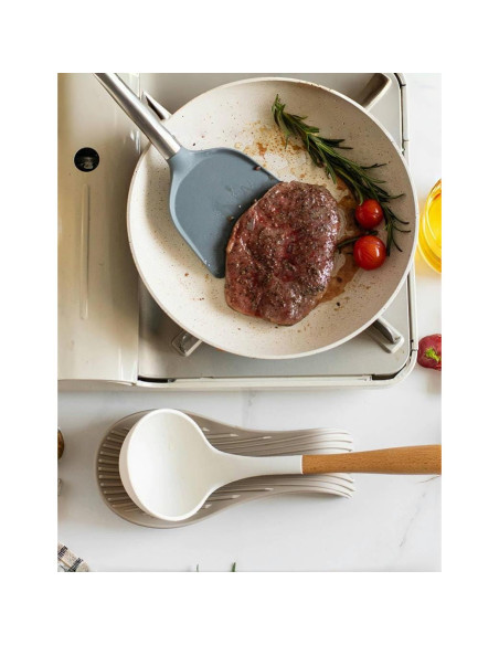 Soporte de Cuchara de Silicona IYOOH Antideslizante 12x6.5 cm Soporte de Cuchara de Silicona IYOOH Antideslizante 12x6.5 cm