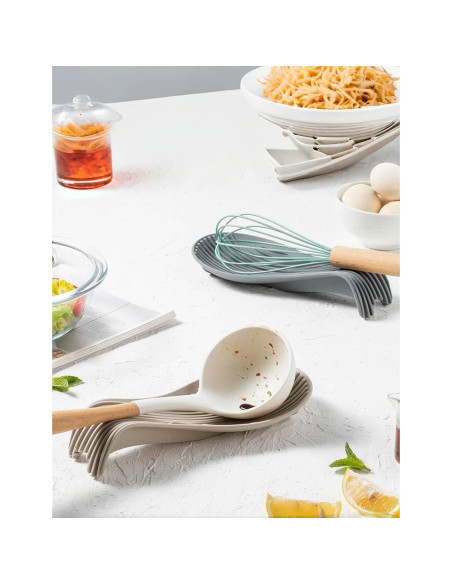 Soporte de Cuchara de Silicona IYOOH Antideslizante 12x6.5 cm Soporte de Cuchara de Silicona IYOOH Antideslizante 12x6.5 cm