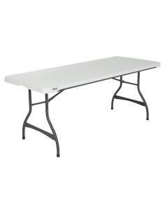 Mesa Plegable Apilable Lifetime 80306 182 cm Blanca