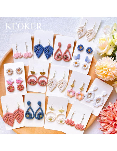 Cortadores de Arcilla de Polímero Keoker - 10 Formas Florales