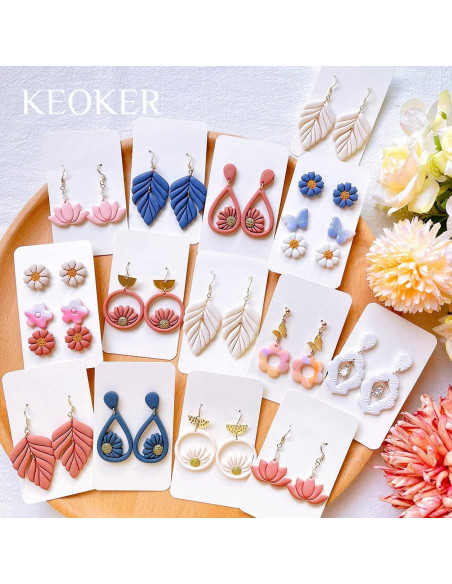 Cortadores de Arcilla de Polímero Keoker - 10 Formas Florales