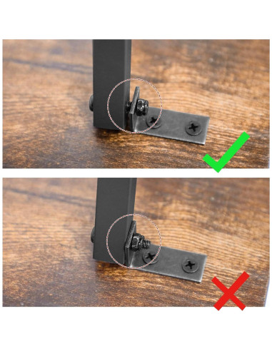 Juego de 2 Mesas Auxiliares HOOBRO Plegables 48x36 cm