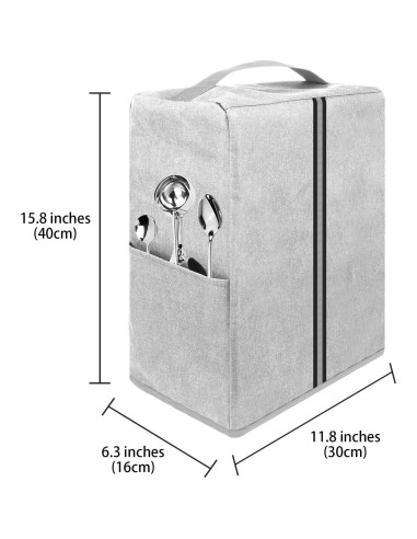 Cubierta de Polvo Kingshion para Máquina de Helados Ninja - Gris Claro