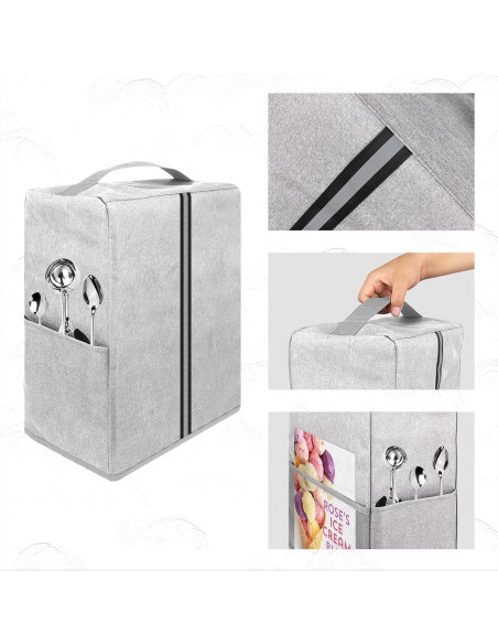 Cubierta de Polvo Kingshion para Máquina de Helados Ninja - Gris Claro