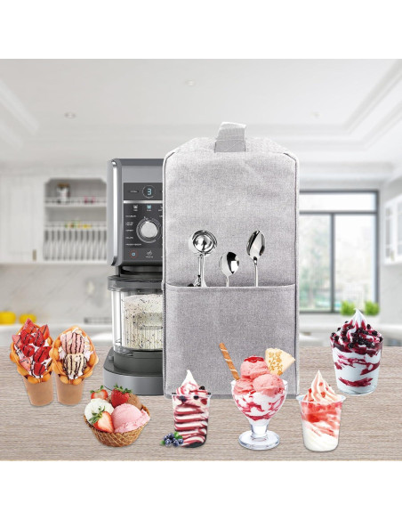 Cubierta de Polvo Kingshion para Máquina de Helados Ninja - Gris Claro