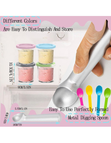 Paquete de 4 Recipientes Ninja 16oz para Helado NC300