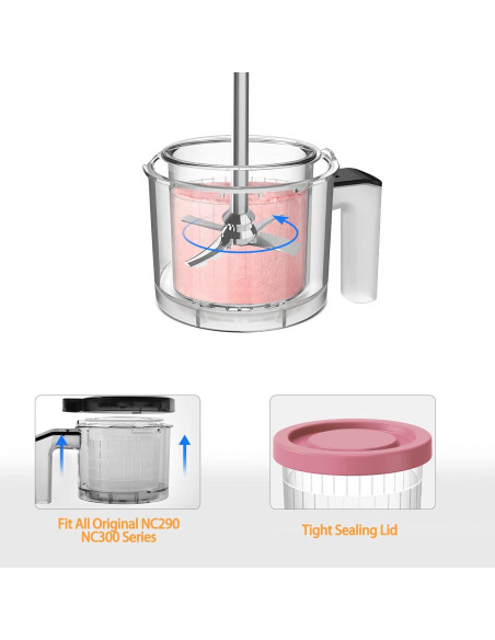 Recipientes Ninja Creamy 16oz Swantiara - Paquete de 4 Recipientes Ninja Creamy 16oz Swantiara - Paquete de 4