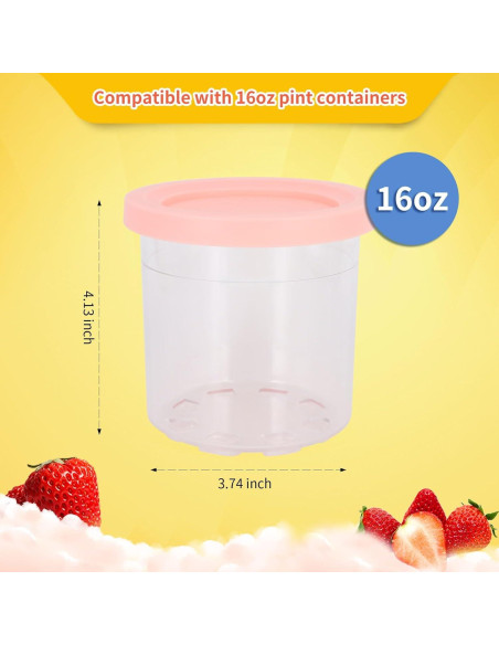 4 Mangas Reutilizables Neopreno AJLTPA para Helados 16 oz