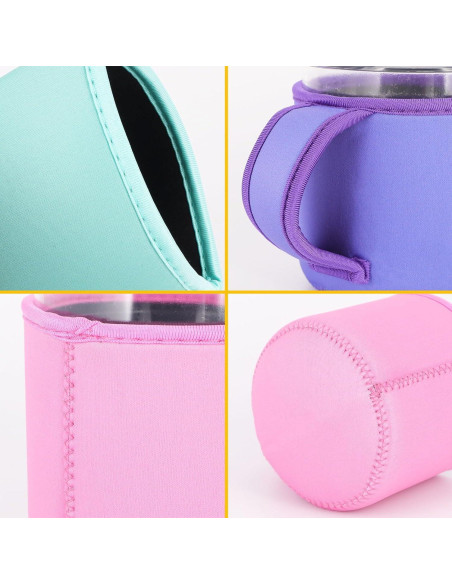 4 Mangas Reutilizables Neopreno AJLTPA para Helados 16 oz