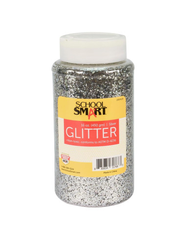 Brillo de Manualidades Plata Escuela Inteligente 0.45 kg