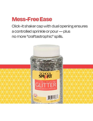 Brillo de Manualidades Plata Escuela Inteligente 0.45 kg