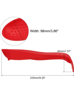Soporte para Cucharas de Silicona uxcell Rojo 23.5x9.8cm 2