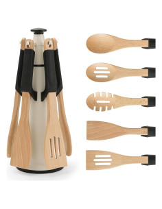 Juego de Utensilios de Cocina de Madera Chef's Path 5 Piezas