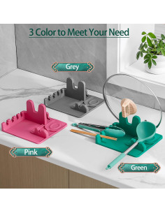 Soporte de Cuchara Drescu de Silicona Resistente al Calor 2