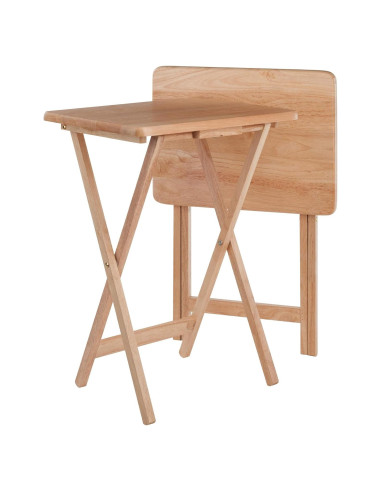 Juego de Mesas de Aperitivos Winsome Alex 2 Piezas Natural