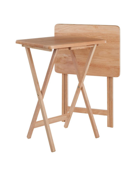 Juego de Mesas de Aperitivos Winsome Alex 2 Piezas Natural