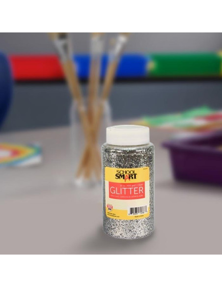 Brillo de Manualidades Plata Escuela Inteligente 0.45 kg