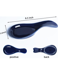 Soporte para Cucharas GDCZ Cerámica Azul Marino 22.86 cm 2