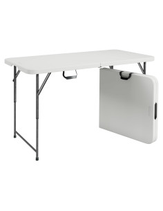 Mesa Plegable Techni Home 121.9x60.9 cm Ajustable Blanca