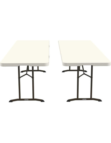 Mesa Plegable Comercial Lifetime 80882 2 Paquete 8 Pies Almendra