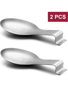 Juego de Soportes para Cucharas E-far Acero Inoxidable 2 Pzas 2