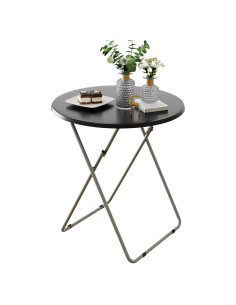 Mesa de bandeja redonda plegable para TV Fleecy Day 44.7 cm