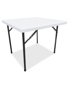 Mesa Plegable Cuadrada Alera 91x91 cm Blanca