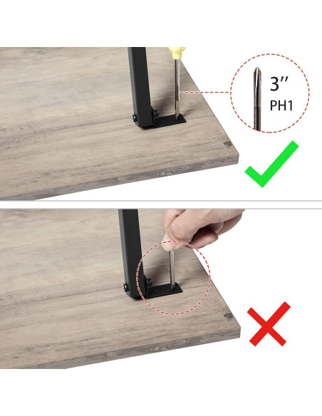 Juego de 4 Mesas Plegables HOOBRO Industrial Greige y Negro