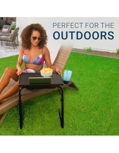 Mesa de TV Plegable Mesa-Mate II Ajustable Negra