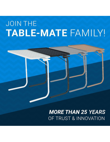 Mesa de TV Plegable Mesa-Mate II Ajustable Negra