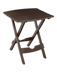 Mesa Lateral Plegable Adams 8500-09-3700 Resina Marrón 2