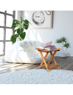 Mesa Lateral Plegable DAXULY 32.5x32.5 cm Madera Natural 2